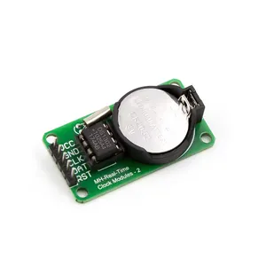 Module d'horloge en temps réel DS1302 avec batterie Module de composant électronique de panne de courant CR2032 carte verte carte bleue