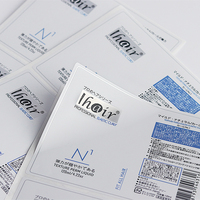 Etiqueta Adhesiva de Papel Metálico Plateado Impresa Personalizada, Impermeable, Autoadhesiva, para Champú