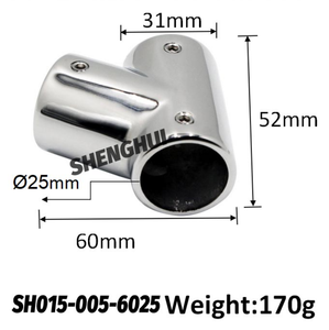 Raccord en T à 90 degrés à 3 voies, tube de 25 mm, acier inoxydable, quincaillerie, rail de 1 pouce <span class=keywords><strong>pour</strong></span> bateau, marine, yacht, navire, <span class=keywords><strong>voilier</strong></span>, <span class=keywords><strong>bimini</strong></span> - Product Image 6
