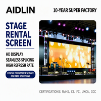 Écran LED de location à haute résolution gris, à économie d'énergie, montage rapide, panneau d'écran LED pour scène, mur vidéo LED pour événements intérieurs et extérieurs