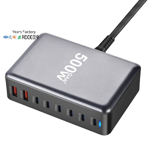 Hot 20W Desktop GaN Charger QC3.0 65W PD Type C Fast Charging Wall Adapter for Laptop Computer with Holder US UK Plug 500W Gan - Product Image 1