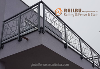Reilbu Nouveau Design Panneau en aluminium découpé au laser Installation avec poteaux Montage latéral Montage supérieur Pont Terrasse Garde-corps