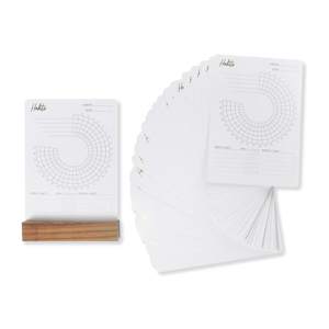 Cartes de plan d'habitudes imprimées sur mesure liste d'objectifs hebdomadaires mensuels de tâches fournitures de bureau scolaire planificateur porte-cartes en carton - Product Image 2