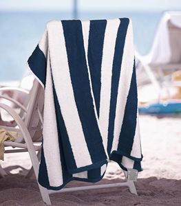 Serviette de plage extra-large à rayures colorées, douce et absorbante, 75X152cm - Product Image 3