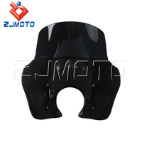 Carénage de moto pour Harley Fat Bob 114 FXFBS 2018-2025 & FXFB 2018-2019 – Pare-brise PC réglable anti-vent et accessoires anti-ondulation