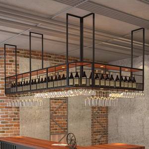 Suporte de Vinho Industrial Personalizável em Ferro, Armário de Vinho Suspenso para Restaurantes e Bares, Suporte para Taças de Vinho Tinto, Mobiliário de Bar - Product Image 5