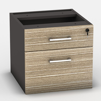 Bureau d'ordinateur économique et durable à hauteur réglable en panneaux de particules, avec tiroirs et design peu encombrant