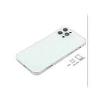Coque arrière en verre pour iPhone 11 12 13 14 Pro Max Mini, avec châssis central et cache batterie – Pièce de rechange – Vente Flash