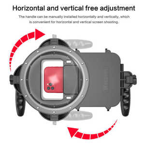 Ốp điện thoại lặn chuyên nghiệp đa năng mới cho iPhone Huawei Samsung, màn hình cảm ứng dưới nước, chống nước 3M, kiểu vòm - Product Image 4