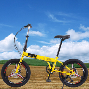 Bicicleta plegable Gembird de 20 pulgadas, bicicleta portátil ligera de 7 velocidades para uso en exteriores - Product Image 1