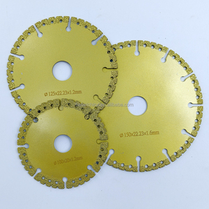 Disque de coupe diamanté brasé sous vide polyvalent de 100 mm (4 po) pour métal, fonte et barres d'armature – Prix abordable - Product Image 1