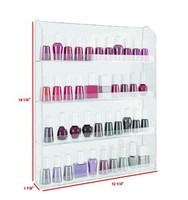 Support de table en acrylique transparent pour huiles essentielles, maquillage et vernis à ongles, en promotion