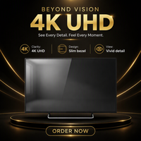 Televisor LED Inteligente Android 4K de 50 Pulgadas, 60Hz UHD, HDMI, USB, WiFi, Bluetooth para Entretenimiento en el Hogar