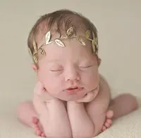 Ikat Kepala Elastis Ibu dan Bayi Aksesori Rambut Buatan Tangan Daun Warna Emas Perak Hadiah Ikat Kepala Cantik untuk Bayi