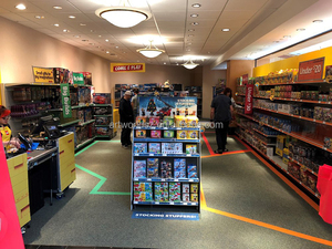 Thiết kế mô hình cửa hàng đồ chơi trẻ em tùy chỉnh của Artworld, nội thất cửa hàng thu nhỏ, kệ trưng bày đồ chơi bốn mặt bằng ván lỗ dành cho đồ chơi xếp hình - Product Image 4