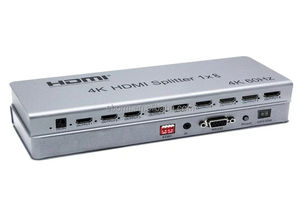 Répartiteur <span class=keywords><strong>HDMI</strong></span> 4K 60Hz HDMI2.0 1x8 Répartiteur <span class=keywords><strong>multi</strong></span>-écran partage affichage vidéo convertisseur RS232 pour caméra ordinateur portable PC vers moniteur TV - Product Image 5