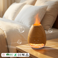 Diffuseur de lampe en sel de l'Himalaya, diffuseur d'arômes USB de bureau avec effet flamme et 3 réglages de minuterie pour les commandes en gros OEM/ODM