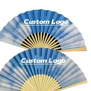 Elegant 21cm Bamboo Folding Paper <b>Fan</b> with Lightweight Bmaboo Handle Portable Chinese <b>Hand</b> <b>Fan</b> for Party Decorations - Product Image 1