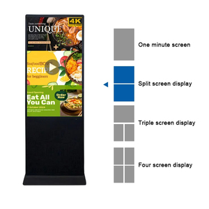 จอแสดงผลดิจิตอลแบบตั้งพื้นขนาด 43/49/55/65 นิ้ว สำหรับ<span class=keywords><strong>โฆษณา</strong></span> ป้ายดิจิตอล จอแสดงผล<span class=keywords><strong>โฆษณา</strong></span>แนวตั้งสำหรับร้านอาหารฟาสต์ฟู้ด เหมาะสำหรับเมืองอัจฉริยะ - Product Image 3