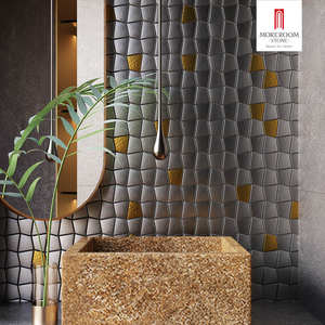 กระเบื้องติดผนัง<span class=keywords><strong>ท</strong></span>ำมือสีดำเม<span class=keywords><strong>ท</strong></span>ัล<span class=keywords><strong>ล</strong></span>ิก กระเบื้องแฮนด์เมดสำหรับห้องครัวสไต<span class=keywords><strong>ล</strong></span>์ล<span class=keywords><strong>อฟ</strong></span><span class=keywords><strong>ท</strong></span>์อุตสาหกรรมและตกแต่งภายในสำนักงานสมัยใหม่ - Product Image 3