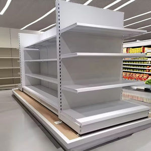 Estanterías <span class=keywords><strong>de</strong></span> Mercado Blancas <span class=keywords><strong>de</strong></span> Una Cara, Personalizadas en Color y Tamaño, Góndola <span class=keywords><strong>para</strong></span> Minimercado, Estanterías Profundas <span class=keywords><strong>para</strong></span> Tiendas Minoristas - Product Image 3