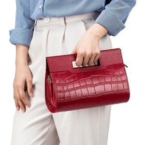 Sac à main en cuir véritable tendance, grande capacité, sac à bandoulière classique, style luxe léger, sac bandoulière pour femme - Product Image 2