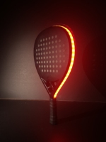 Nouvelle Arrivée 2025 – Raquette de Padel Exclusive Brevetée avec LED Lumineuse, Portable, en Carbone 18K, Effet Diamant