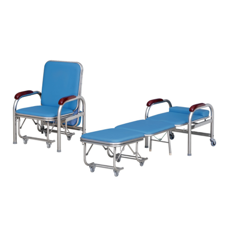 MN-PHY002 Hospital Patient Room Use Accompany Chair Bed High Quality Foldable Sleeper Sofa Bed