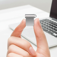 SUNKANGKIE Nuevo Paquete de 5 Mini Memorias USB 2.0 de Metal, 32GB/64GB/128GB, Garantía de 3 Años