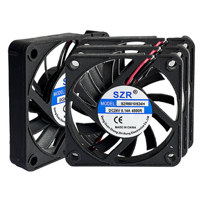 Bán buôn mini nhỏ tốc độ cao thông gió công nghiệp Quạt thông gió 6010 24V DC tay áo mang trục điện nhựa Quạt làm mát - Product Image 5