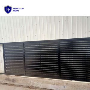 PRINCETON METAL kolay yüklenen otomatik açık toz kaplamalı alüminyum çıta sürgülü sürgülü kapı - Product Image 2