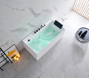 <span class=keywords><strong>Baignoire</strong></span> de massage moderne écologique de luxe <span class=keywords><strong>en</strong></span> <span class=keywords><strong>céramique</strong></span> sur pied avec bain à remous 1 personne intérieure surdimensionnée - Product Image 1