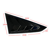 Pour Toyota Vios 2020 - 2023 persiennes de fenêtre arrière panneau de becquet garniture d'évent de persienne latérale