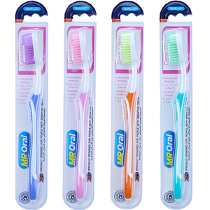 Brosse à dents à poils souples SB Tech pour dents sensibles, taille standard, manche en plastique, poils en nylon, soins dentaires à domicile, usage adulte - Product Image 1