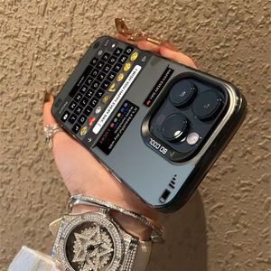 Coque de téléphone portable fantaisie vintage avec clavier pour <span class=keywords><strong>iPhone</strong></span> 16 Plus 17 Air Pro Max, antichoc, protection arrière - Product Image 4