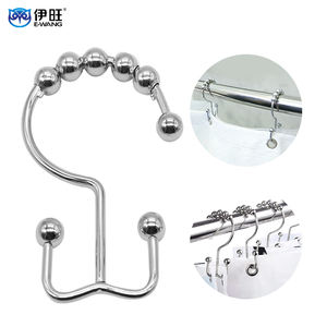 Anillos para Cortina de Ducha de Acero Inoxidable 304, Accesorios Metálicos para Baño, Ganchos de Doble Cara, Venta al Por Mayor - Product Image 1