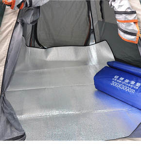 Estera de aislamiento <span class=keywords><strong>térmico</strong></span> y a prueba de humedad de papel de aluminio, estera de piso de tienda al aire libre, estera impermeable plegable y portátil <span class=keywords><strong>para</strong></span> acampar - Product Image 5