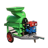 Décortiqueuse et égreneuse de maïs multifonctionnelle commerciale 15 CV 6 t/h avec moteur, haute productivité