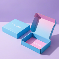 Boîte d'Expédition Postale Ondulée Rose avec Conception Gratuite et Logo Personnalisé pour Emballage de Cosmétiques