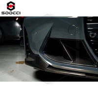 Conduits d'aération avant en fibre de carbone sèche style MP pour pare-chocs avant BMW M3 G80 M4 G82 – Remplacement des garnitures de conduits d'aération M Performance