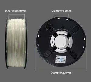 Printroo bong bóng miễn phí đúc dòng chảy cao linh hoạt sửa đổi siêu cứng UV lá chắn chịu nhiệt tăng cường 3D in ấn ASA Filament - Product Image 2