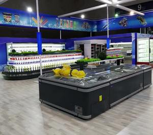Congélateur combiné pour îlot, vitrine commerciale pour supermarché, présentoir de marchandises, <span class=keywords><strong>réfrigérateur</strong></span> à coffre à ouverture supérieure pour aliments congelés - Product Image 5