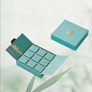 Double Door Rectangular Cardboard Customized Matte Finish Small Batch High-end <b>White</b> Tea False Eyelashes Gift <b>Box</b> Custom Logo - Product Image 3