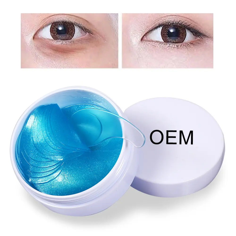 Masque pour les yeux en cristal galbant au collagène, Anti-rides, Anti-cernes, autocollants pour Double paupières, Gel de soins, 1 pièce