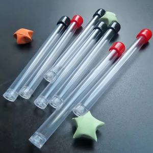 Tubes en plastique transparent bon marché avec bouchons à clapet, impression offset, diamètre 16 mm, volume 10 ml, pour artisanat et usage cosmétique, marque JH - Product Image 3