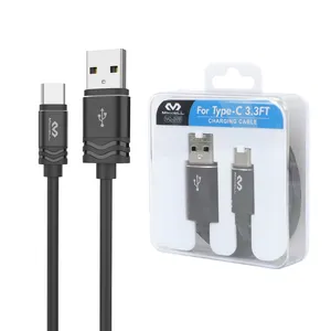 MICCELL Kabel Usb dengan Paket Usb 2.0 Ponsel Biasa Kabel 2.4A 1M Kabel Micro Usb