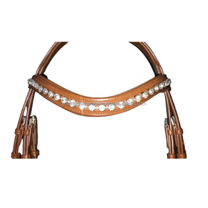 High Quality Premium Leather Horse Bridle Soft Padding Crystal Brow Band Custom Logo Elegant <b>Stitching</b> Riding Equestrian <b>Product</b> - Product Image 2