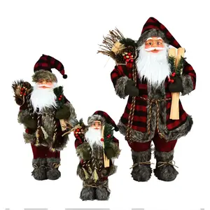 חדש סגנון סנטה קלאוס חג המולד צעצוע חג מתנת עיצוב הבית מעודן חג המולד בובת סנטה קלאוס צעצוע