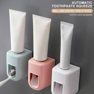 Dispensador automático de pasta de dientes exprimidor montaje en pared cepillo de dientes exprimidor soporte ESTANTE Accesorios de baño conjunto - Product Image 5