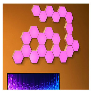 Rgb Wifi App Bluetooth Led Triángulo Interior Atmósfera Lámparas de pared para juegos de computadora Dormitorio Decoración Led Quantum Night Light - Product Image 3